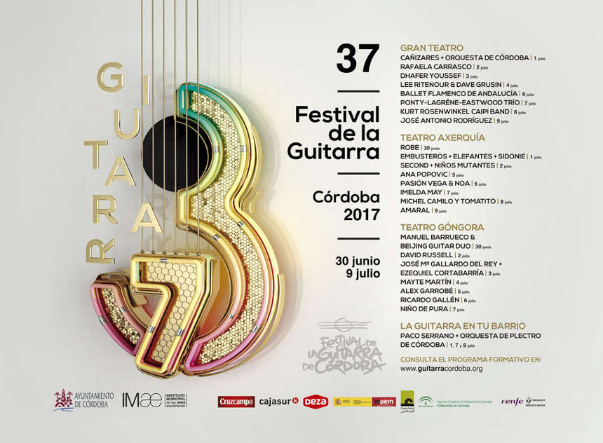 37º Festival de la Guitarra de Córdoba . Los mejores guitarristas clásicos estarán presentes