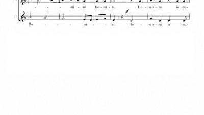 Partitura para coro VI - Nivel de dificultad: medio