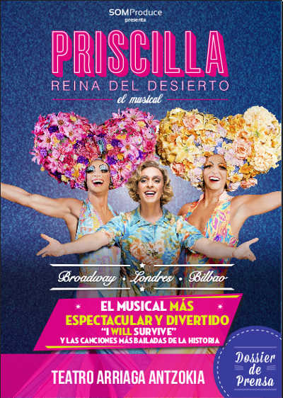 PRISCILLA, Reina del desierto  El célebre musical, en el Teatro Arriga