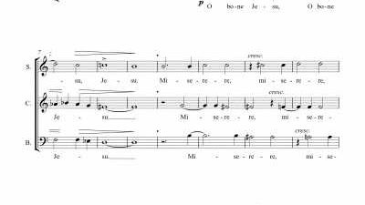 Partitura para coro II - Nivel de dificultad: medio
