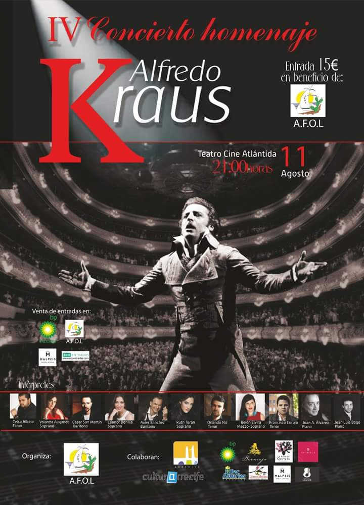 Otro homenaje al tenor Alfredo Kraus Otro homenaje al tenor Alfredo Kraus