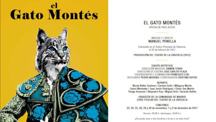 La ópera “El gato montés” cumple 100 años La ópera “El gato montés” cumple 100 años