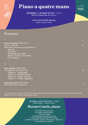 Carles Lama & Sofia Cabruja, en el Palau de la Música Catalana