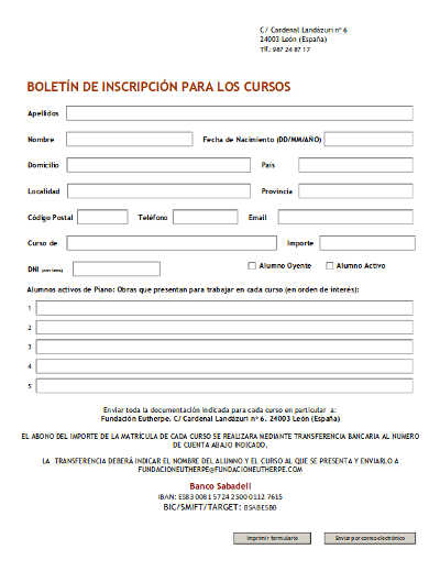 XIV curso para pianistas, directores y Joven Orquesta Leonesa