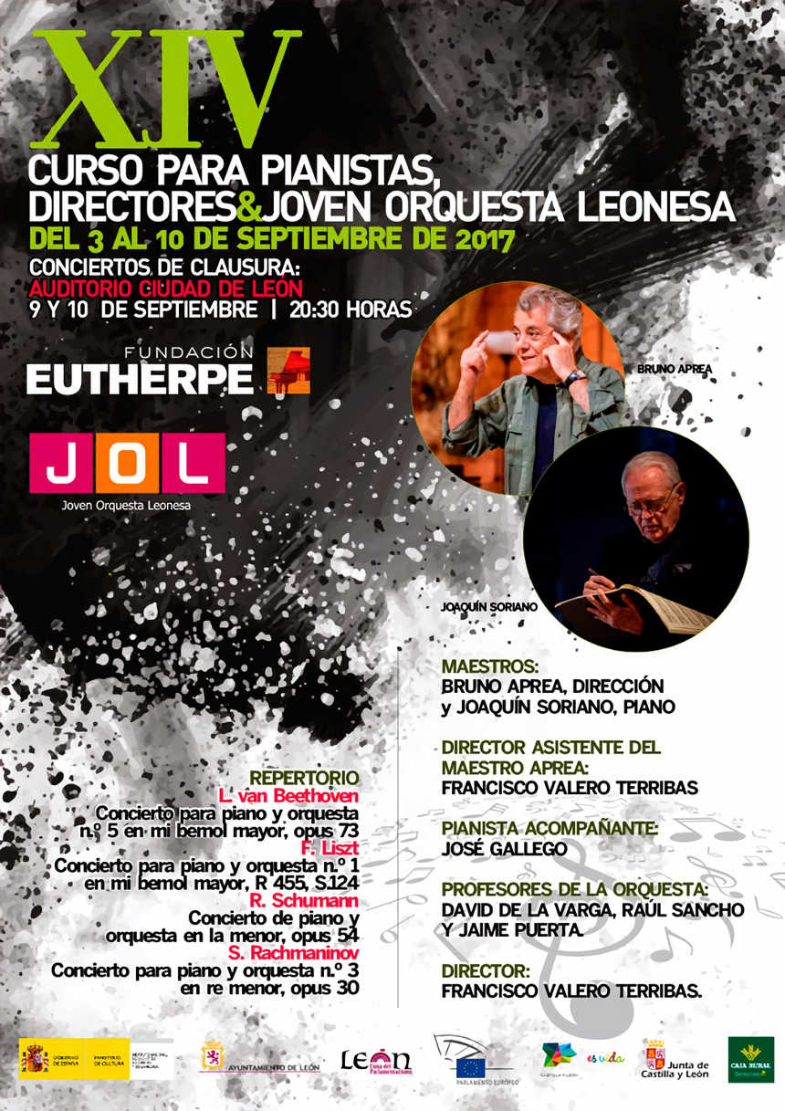 XIV curso para pianistas, directores y Joven Orquesta Leonesa
