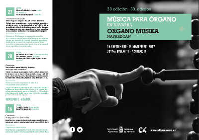 33 ciclo de Música para Órgano en Navarra