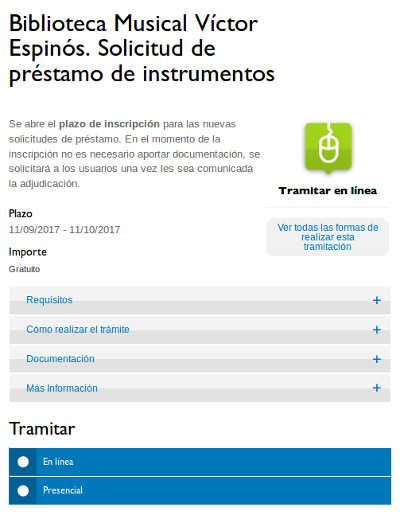 85 aniversario del servicio de préstamos de instrumentos de la Biblioteca Musical Victo Espinós