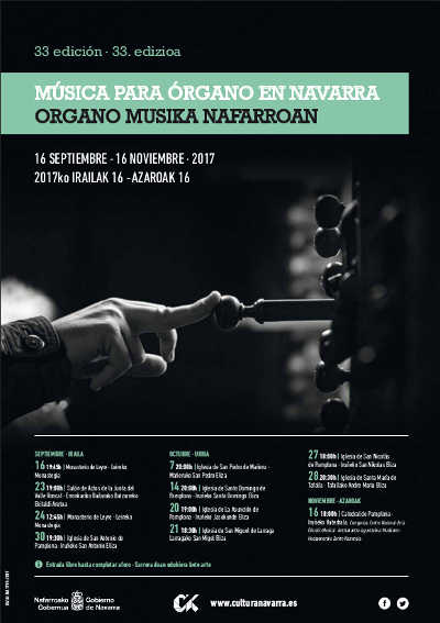 33 ciclo de Música para Órgano en Navarra