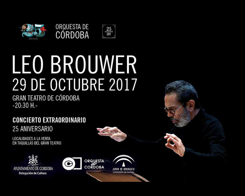 La Orquesta de Córdoba celebra sus 25 años bajo la dirección de Leo Brouwer