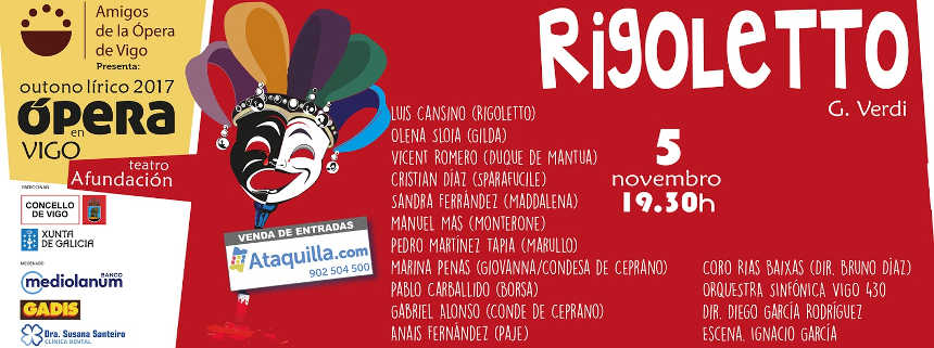 Luis Cansino, Olena Stroia y Vicent Romero cantan ‘Rigoletto’ en Vigo