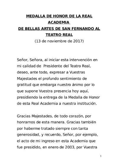 El Rey Don Juan Carlos entrega al Teatro Real la Medalla de Honor 2017 de la RABASF El Rey Don Juan Carlos entrega al Teatro Real la Medalla de Honor 2017 de la RABASF