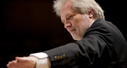 El director y compositor Peter Eötvös en Musikene