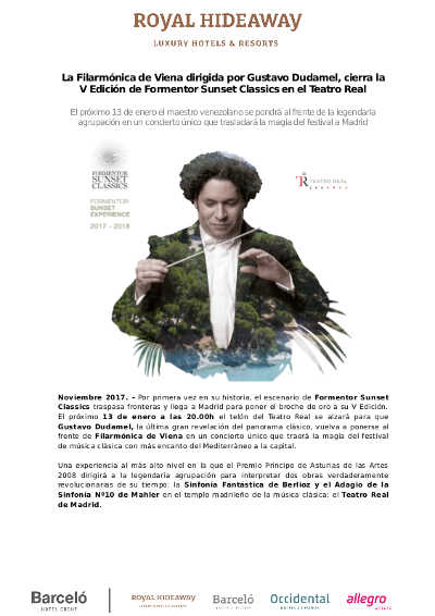 La Filarmónica de Viena dirigida por Gustavo Dudamel, en el Teatro Real