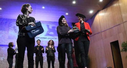 María Zubimendi y Neza Torkar, las mejores acordeonistas en Arrasate