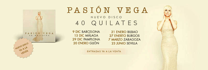 Pasión Vega ilumina con sus “40 quilates del alma” el Teatro Cervantes
