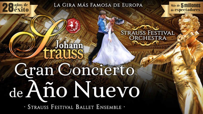 Gran Concierto de Año Nuevo interpretado por Strauss Festival Orchestra y Ballet
