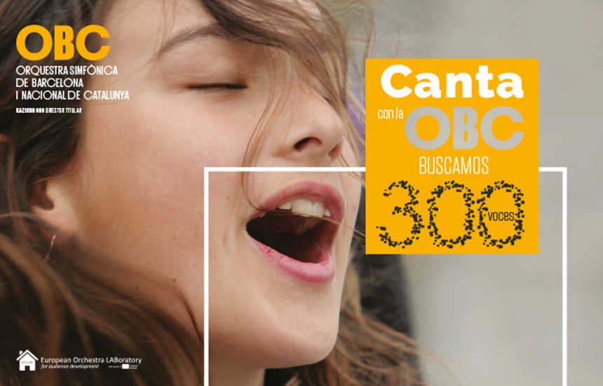 Orquesta Sinfónica de Barcelona y Nacional de Cataluña, busca 300 voces