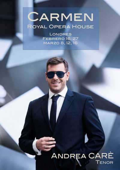 Andrea Carè regresa con Carmen al Covent Garden, después de su aplaudido Don Carlo en València