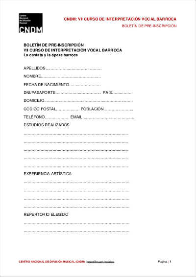 VIII Curso Internacional de Interpretación Vocal Barroca | Eduardo López Banzo