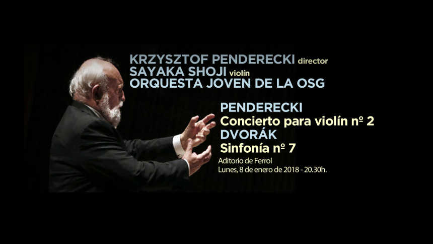 Krzysztof Penderecki se pone al frente de la Orquesta Joven de la OSG para su primer concierto del año