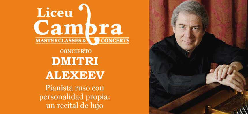Masterclass con el maestro Dmitri Alexeev en el Conservatori del Liceu