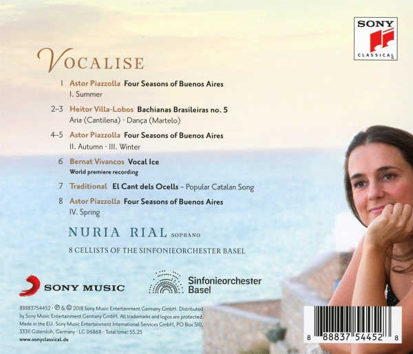 «VOCALISE» es el nombre del nuevo álbum que ha grabado la soprano Nuria Rial