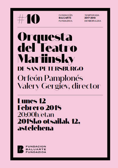 Orquesta del Teatro Mariinsky de San Petersburgo, con el Orfeón Pamplonés