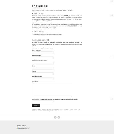 Acadèmia CDM ofrece 17 becas para jóvenes intérpretes de música antigua