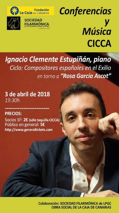 La Sociedad Filarmónica de Las Palmas presenta el nuevo ciclo ‘Compositores españoles en el exilio’ La Sociedad Filarmónica de Las Palmas presenta el nuevo ciclo ‘Compositores españoles en el exilio’