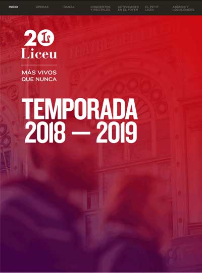 La Voz del Liceu. La programación de la nueva temporada 2018 / 2019 La Voz del Liceu. La programación de la nueva temporada 2018 / 2019