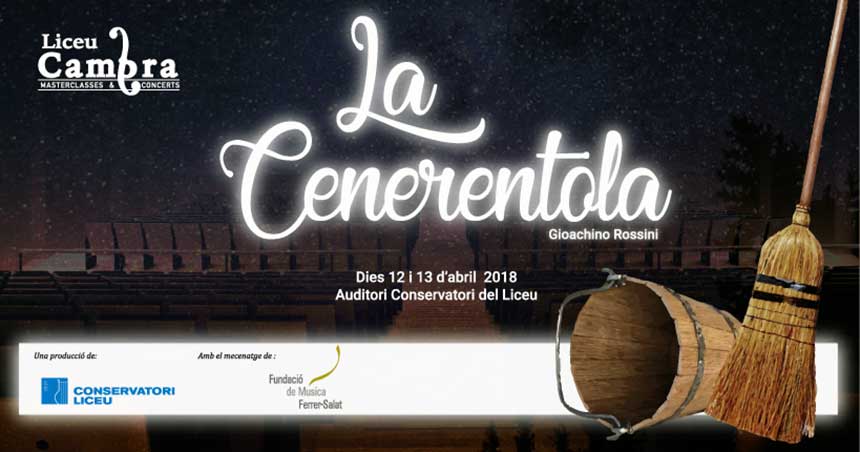 La Cenerentola llega al Conservatorio del Liceo, título fundamental de Rossini