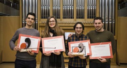 Luis Alejandro García en guitarra y David Martín en arco, ganadores del Concurso JME