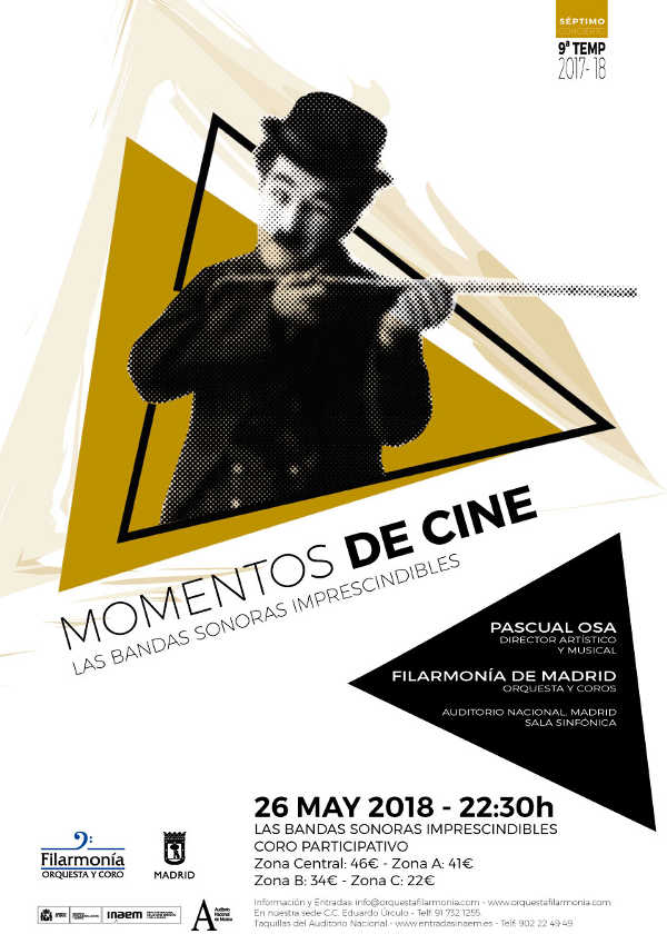 Momentos de CINE. Las bandas sonoras imprescindibles, por Filarmonía Orquesta y Coro