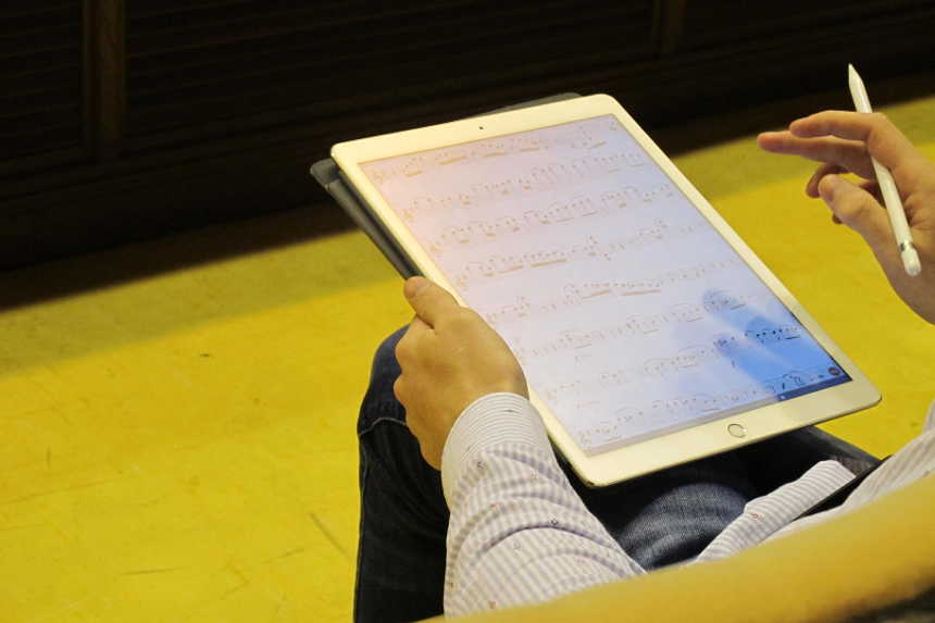 M. Haydn y Brahms, interpretados con partituras digitales en la Matinée de Miramón