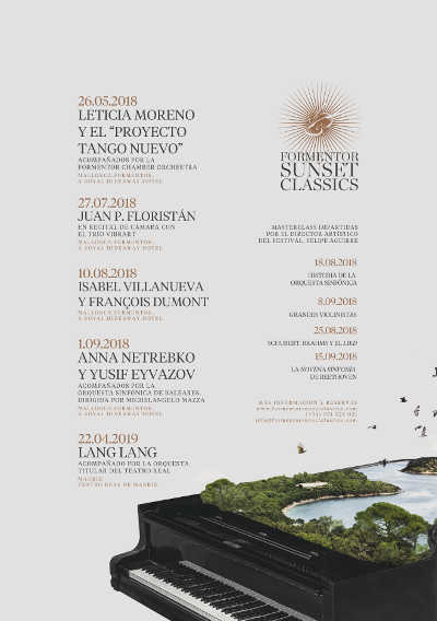 Lang Lang, Anna Netrebko  y Leticia Moreno, protagonistas de la VI Formentor Sunset Classics