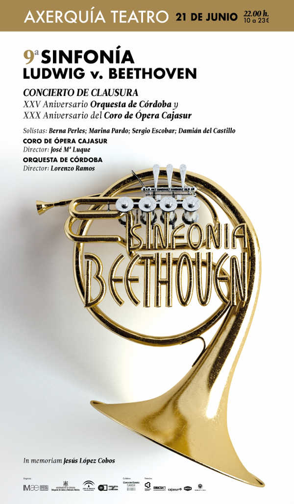 Concierto de clausura de La Orquesta de Córdoba  y final de esta temporada