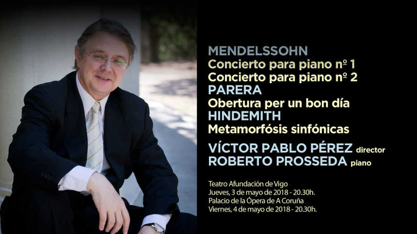 Víctor Pablo Pérez regresa a la programación de la OSG, de la que es director honorario