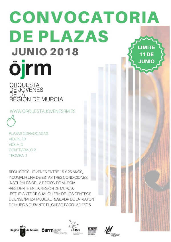 La Orquesta de Jóvenes de la Región de Murcia busca a nuevos músicos y convoca 16 plazas