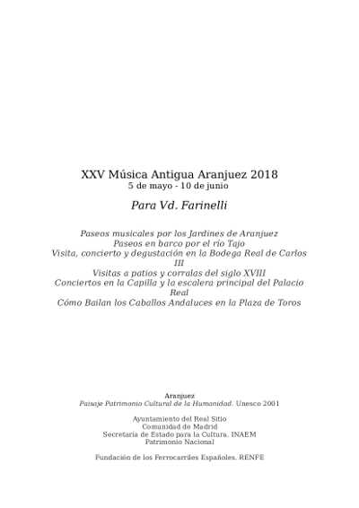 Real Cámara, Eugenia Boix y Al Ayre Español en el Festival Música Antigua Aranjuez