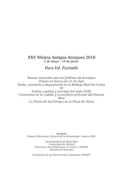 Real Cámara, Eugenia Boix y Al Ayre Español en el Festival Música Antigua Aranjuez