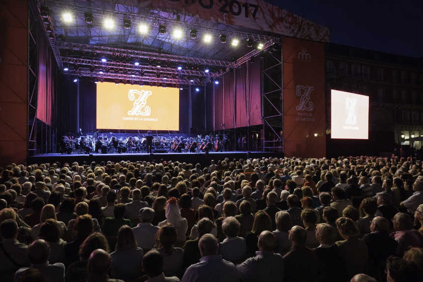 Teatro de la Zarzuela en concierto dentro de la programación de las Fiestas de San Isidro
