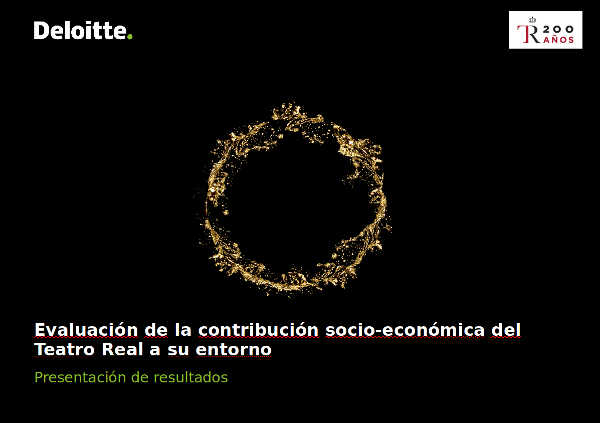 Presentan informe positivo del impacto económico y social del Teatro Real