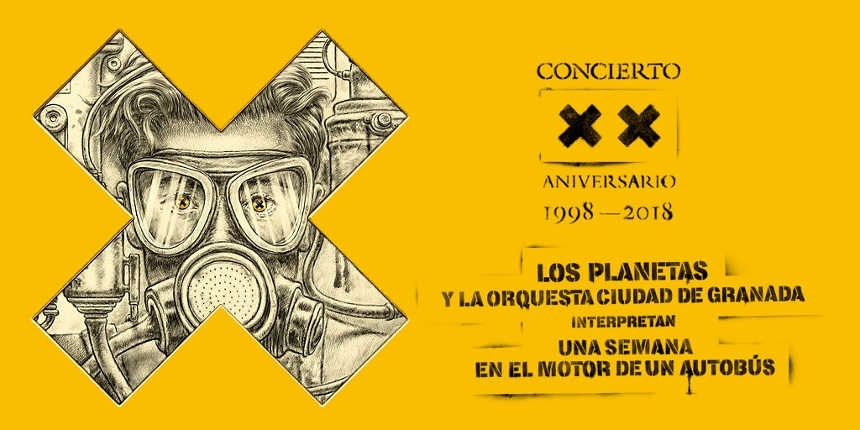 Los Planetas y la Orquesta Ciudad de  Granada interpretan  “Una semana en el motor de un autobús”