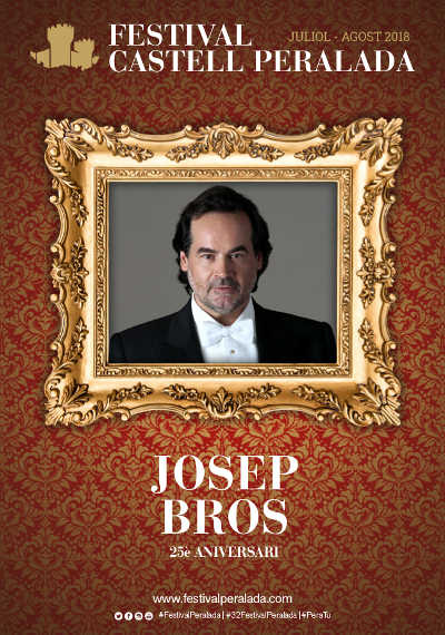 Josep Bros, a 25 años de su debut canta  en el Festival Castell Peralada