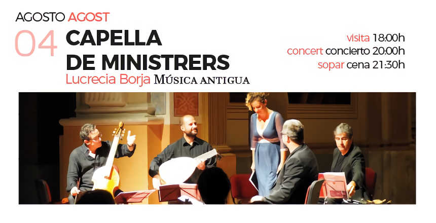 “Capella de Ministrers” en la 11ª edición del ciclo de conciertos “Música en Sant Jeroni”