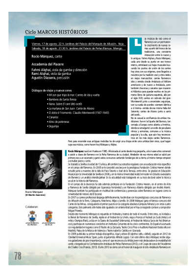 La cantaora Rocío Márquez y Accademia del Piacere con sus ‘Diálogos de viejos y nuevos sones’