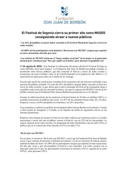 El Festival de Segovia cierra su primer año como MUSEG consiguiendo atraer a nuevos públicos