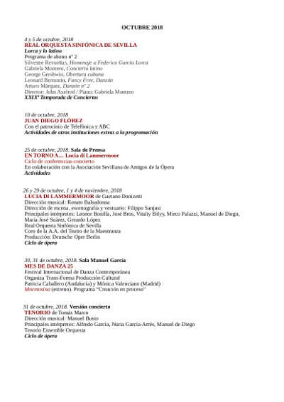 Lucia di Lammermoor de Gaetano Donizetti, en el Teatro de la Maestranza Lucia di Lammermoor de Gaetano Donizetti, en el Teatro de la Maestranza