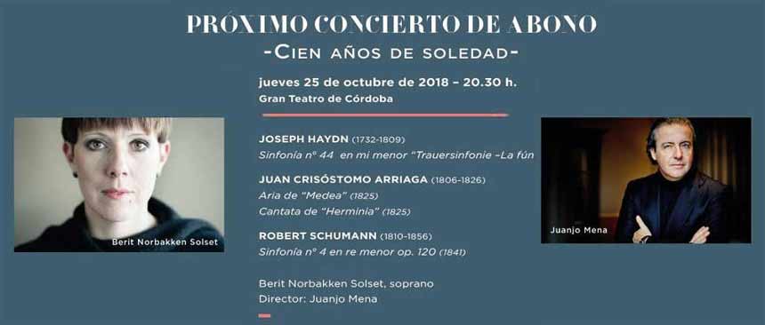 Orquesta de Córdoba en concierto con «Cien años de soledad»