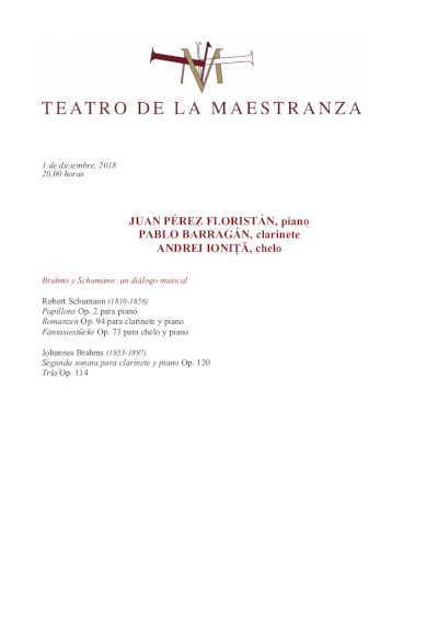 Floristán, Barragán y Ioniţă en un concierto de música de cámara en el Teatro de la Maestranza